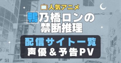 鴨乃橋ロンの禁断推理　アニメ　1期　動画配信サービス　一覧　オススメ　コスパ　最強　人気　サイト　サブスク　無料　ユーネクスト　DMM TV u-next unext hulu フールー　アマプラ　ネトフリ　dアニメ