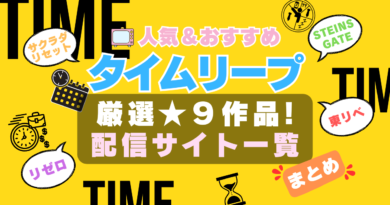 タイムリープ　タイムループ　タイムトラベル　TIME　時間　やり直し　繰り返し　アニメ　人気　オススメ　一覧　比較　ランキング　まとめ