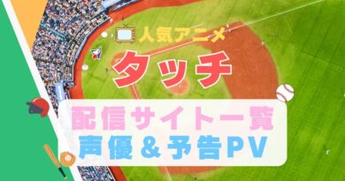 タッチ　スポーツ　野球　アニメ　1期　動画配信サービス　一覧　オススメ　コスパ　最強　人気　サイト　サブスク　無料　ユーネクスト　DMM TV u-next unext hulu フールー　アマプラ　ネトフリ　dアニメ