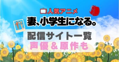 妻、小学生になる　妻小　 アニメ　動画配信サービス　一覧　オススメ　コスパ最強　人気　サイト　サブスク　無料　ユーネクスト　DMM TV u-next unext hulu フールー　アマプラ　ネトフリ　dアニメ