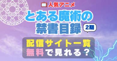 アニメ とある魔術の禁書目録 2期 続編 どこで見れる？　動画配信サービス一覧　おすすめ　人気　まとめ　無料